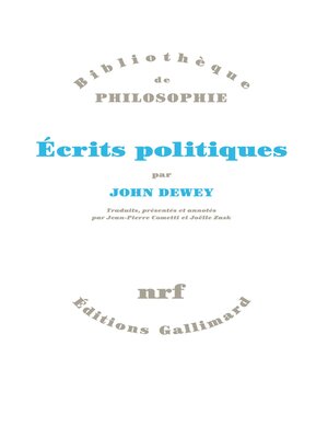 cover image of Écrits politiques